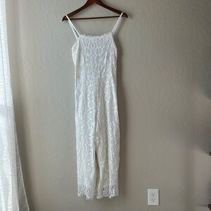 Elegant White Lace Jumpsuit